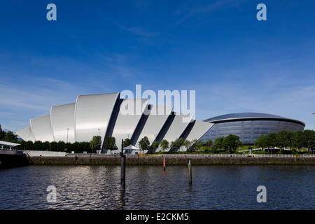 SECC und SSE Hydro-Arena in Glasgow auf dem River Clyde Stockfoto