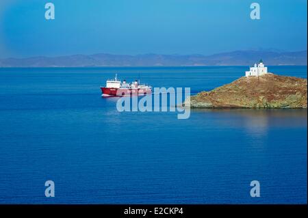 Griechenland-Kykladen-Kea Insel Agios Nikolaos Korissia bay Stockfoto