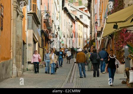 Standorte Frankreich Hautes Alpes Briancon Vauban eingestuft Weltkulturerbe durch die UNESCO die Altstadt und die Gargoyle Stockfoto