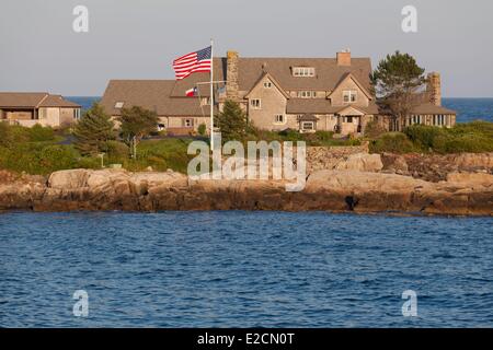 Vereinigten Staaten Maine Kennebunkport Walker zeigen die Sommerresidenz des ehemaligen Präsidenten George HW Bush Stockfoto