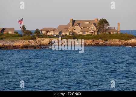 Vereinigten Staaten Maine Kennebunkport Walker zeigen die Sommerresidenz des ehemaligen Präsidenten George HW Bush Stockfoto