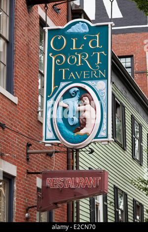 Vereinigte Staaten Maine Portland Old Port Moulton Street alten Hafen Taverne Stockfoto