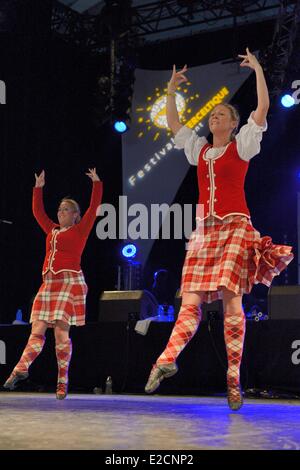 Frankreich Morbihan Lorient Festival Interceltique de Lorient (FIL) 2012 Celtic Music Festival findet jedes Jahr statt Stockfoto