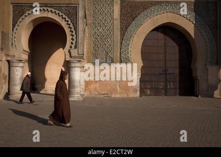 Marokko Meknes Tafilalt Region historische Stadt Meknes Weltkulturerbe von UNESCO Medina Bab Mansour Dor Stockfoto