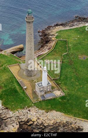 Frankreich Finistere Plouguerneau Ile Vierge im Archipel de Lilia Ile Vierge Leuchtturm ist der höchste Leuchtturm in Europa Stockfoto