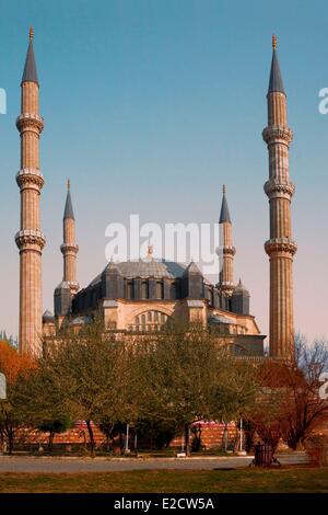 Türkei, europäische Seite Trakia Region Edirne Selimiye Moschee des Architekten Sinan als Weltkulturerbe von der Unesco gelistet Stockfoto