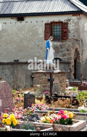 Frankreich Hautes Alpes Parc Naturel Regional du Queyras (natürlichen regionalen Park von Queyras) Molines En Queyras Heiligen Römischen Kirche Stockfoto