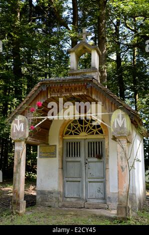 Frankreich Haute Saone Aillevillers et Lyaumont auf der Route des Chalots Kapelle Barrault Stockfoto