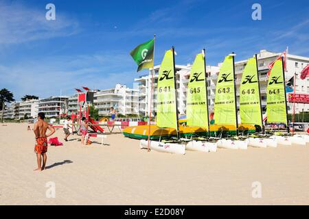 Frankreich Loire Atlantique La Baule am Strand Stockfoto