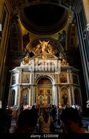 Russland Sankt Petersburg Weltkulturerbe von UNESCO-Innenansicht der St. Isaaks Kathedrale Stockfoto