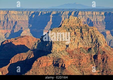 USA Arizona Grand Canyon National Park Weltkulturerbe von UNESCO North Rim Südrand von Cape Royal gesehen Stockfoto