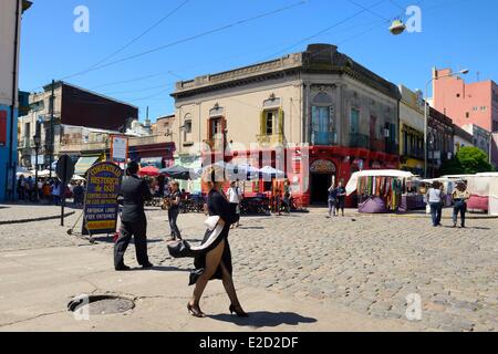 Argentinien Buenos Aires La Boca Bezirk Caminito-Straße Stockfoto