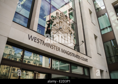 Westminster Magistrates Court in London, Großbritannien. Stockfoto