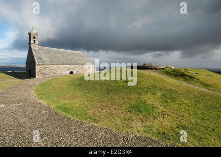 Frankreich Finistere St. Rivoal Kapelle Saint Michel de Braspart Stockfoto