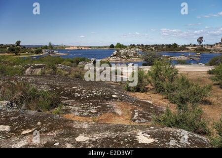 Spanien Extremadura Malpartida de Cáceres Los Barruecos Landschaft Stockfoto