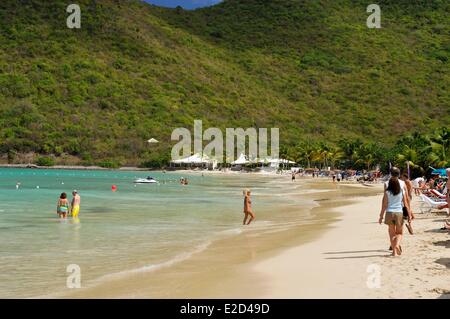 Frankreich Guadeloupe St. Martin-Anse Marcel sandigen Strand Stockfoto