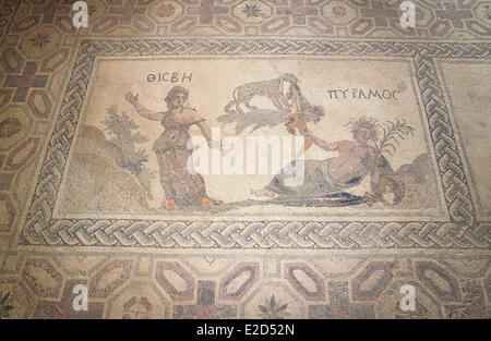 Zypern Pafos Dyonisos Villa Mosaikboden Stockfoto