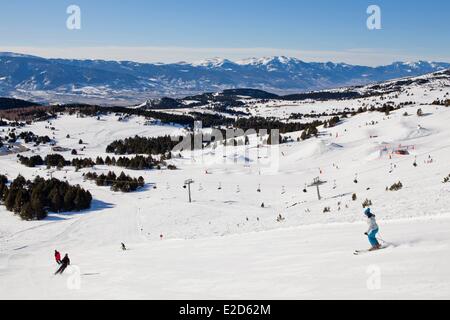 Frankreich-Pyrenäen-Orientales Skiort Font Romeu Pyrenäen 2000 Stockfoto