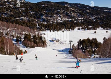 Frankreich-Pyrenäen-Orientales Skiort Font Romeu Pyrenäen 2000 Stockfoto