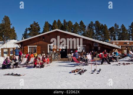 Frankreich-Pyrenäen-Orientales Skiort Font Romeu Pyrenäen 2000 Stockfoto