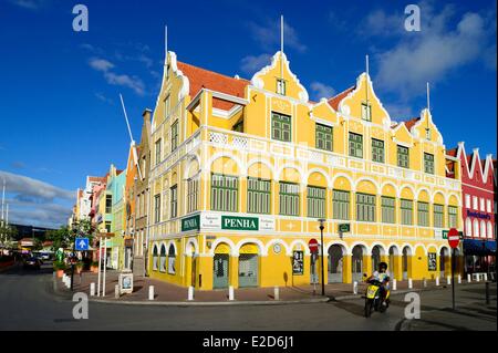 Niederländische Antillen Curacao Insel Willemstad als Weltkulturerbe durch die UNESCO Punda niederländischen Kolonialarchitektur Stockfoto