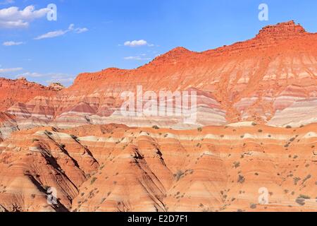 Vereinigten Staaten Utah Colorado Plateau Grand Staircase-Escalante National Monument in der Nähe von Kanab bunten Sandstein Hügel in der Nähe Stockfoto