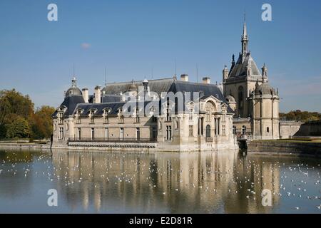 Frankreich Picardie Chantilly Chantilly Schloss erbaut im 19. Jahrhundert von Honore Daumet Garten, entworfen von Andre Le Notre Stockfoto