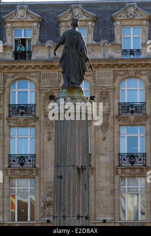 Frankreich Nord Lille Altstadt die Spalte der Göttin auf dem Grand Place (Place du General de Gaulle) Stockfoto