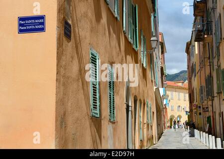 Frankreich, Haute Corse, Bastia, die Zitadelle Bezirk von Terra Nova, rue Notre-Dame Stockfoto