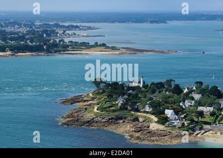 Frankreich-Morbihan gewalttätigen Meeresströmungen am Eingang des Golfs von Morbihan (Golfe du Morbihan) zwischen Port Navalo in Arzon Stockfoto