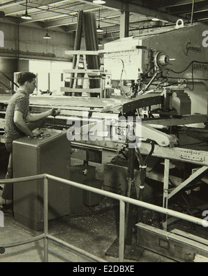 Das Werk Convair/General Dynamics und das Personal spielten von den 1950er bis 1970er Jahren eine wichtige Rolle in der Luft- und Raumfahrtfertigung Die Anlage produzierte in dieser Zeit eine breite Palette von militärischen und zivilen Flugzeugen und Komponenten. Stockfoto