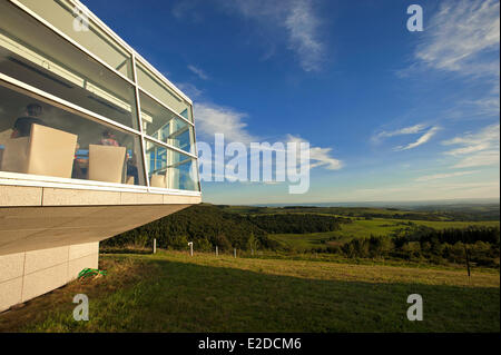 Frankreich Aveyron Aubrac Plateau Laguiole drei Sterne Hotel-Restaurant von Chefkoch Michel Bras Stockfoto