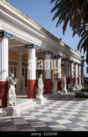 Griechenland-Ionische Inseln Korfu Insel Achillion Palace Princess Sissy Palace Stockfoto