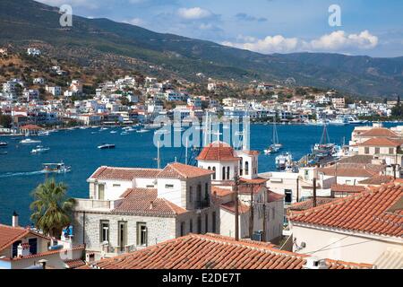 Griechenland Saronischen Inseln Poros Insel Poros Kapelle Stockfoto