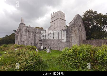 County Kerry Irland Nationalpark Killarney Muckross Abbey Stockfoto