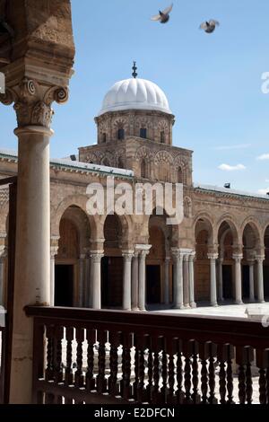 Tunesien, Tunis, Medina, Weltkulturerbe der UNESCO, die Al Zaytuna Mosque Stockfoto