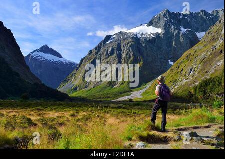 Neuseeland Südinsel Fiordland-Nationalpark im Südwesten der Südinsel ist die größte der vierzehn Nationalparks Stockfoto