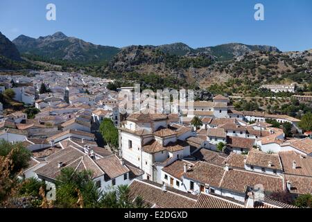 Spanien, Andalusien, weißen Dörfer (Pueblos Blancos), Dorf Grazalema Stockfoto