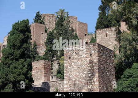 Spanien, Andalusien, Costa del Sol, Malaga, Alcazaba Stockfoto