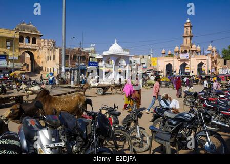 Indien Rajasthan Zustand Nagaur das Haupttor Stockfoto