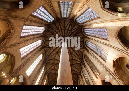 Frankreich, Haute Garonne, Toulouse, Couvent des Jacobins, Palme der Gewölbe der Kirche Stockfoto