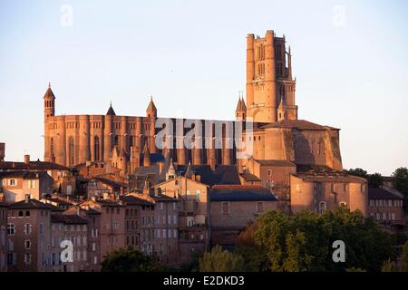 Frankreich, Tarn, Albi, der Bischofsstadt, Weltkulturerbe der UNESCO, St. Cecile Kathedrale und Palast Berbie Stockfoto