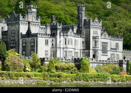 Irland Galway County Kylemore Connemara Kylemore Abbey Stockfoto