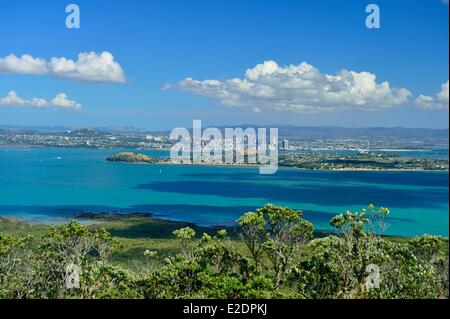 Neuseeland Nord Insel Rangitoto Island ist eine Vulkaninsel im Hauraki-Golf in der Nähe von Auckland Stockfoto