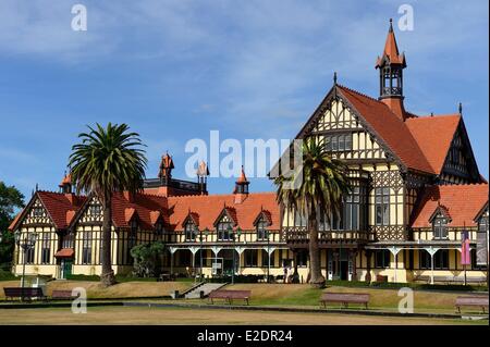 Neuseeland Nord Inselregion Bay of Plenty Rotorua Rotorua Museum für Kunst und Geschichte in den Gärten der Regierung Stockfoto