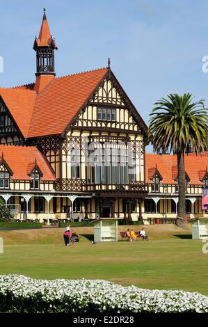 Neuseeland Nord Inselregion Bay of Plenty Rotorua Rotorua Museum für Kunst und Geschichte in den Gärten der Regierung Stockfoto