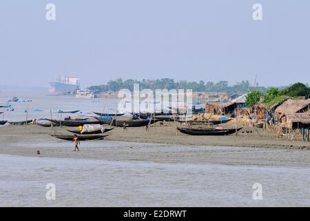 Bangladesch, die als Weltkulturerbe der UNESCO eines der weltweit größten Mangrovenwälder ist der Sundarbans aufgeführt (140 000 ha) Stockfoto