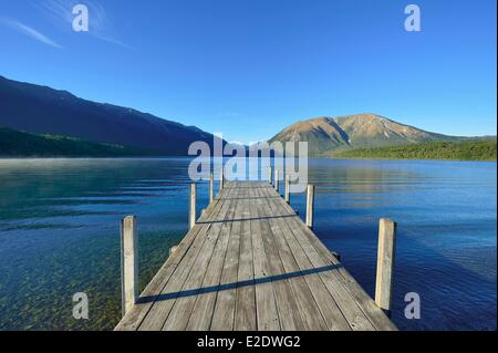 Neuseeland, Südinsel, Nelson Lakes National Park, Lake Rotoiti Stockfoto