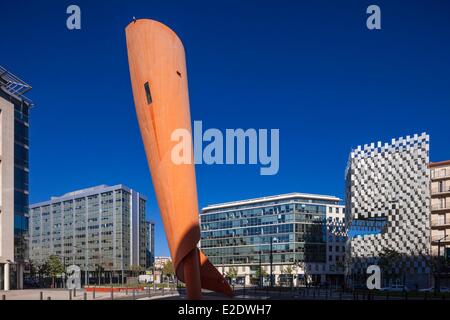 Frankreich Bouches du Rhone Marseille europäische Hauptstadt der Kultur 2013 La Joliette Nachbarschaft Euromed oder Euromediterranee Stockfoto