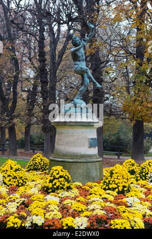 Frankreich Paris Jardin du Luxembourg (Jardin du Luxembourg) der griechischen Schauspieler von Charles Arthur Bourgeois Stockfoto